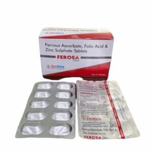 Ferosa | Ferrous Ascorbate, Folic Acid and Zinc Tablet