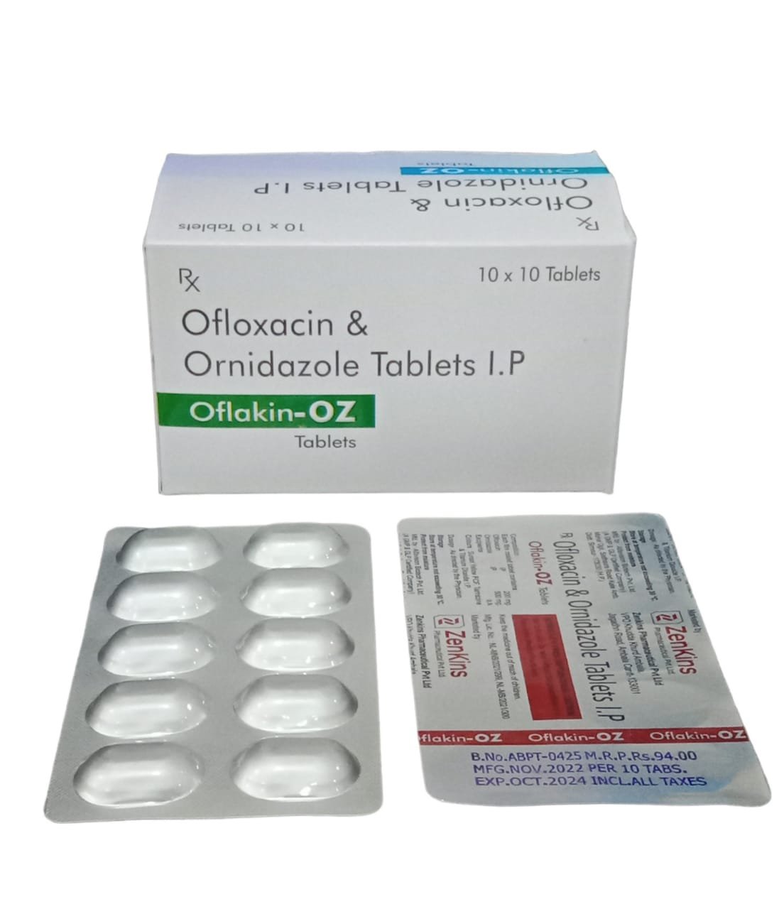 Oflakin -Oz | Ofloxacin with Ornidazole Tablet