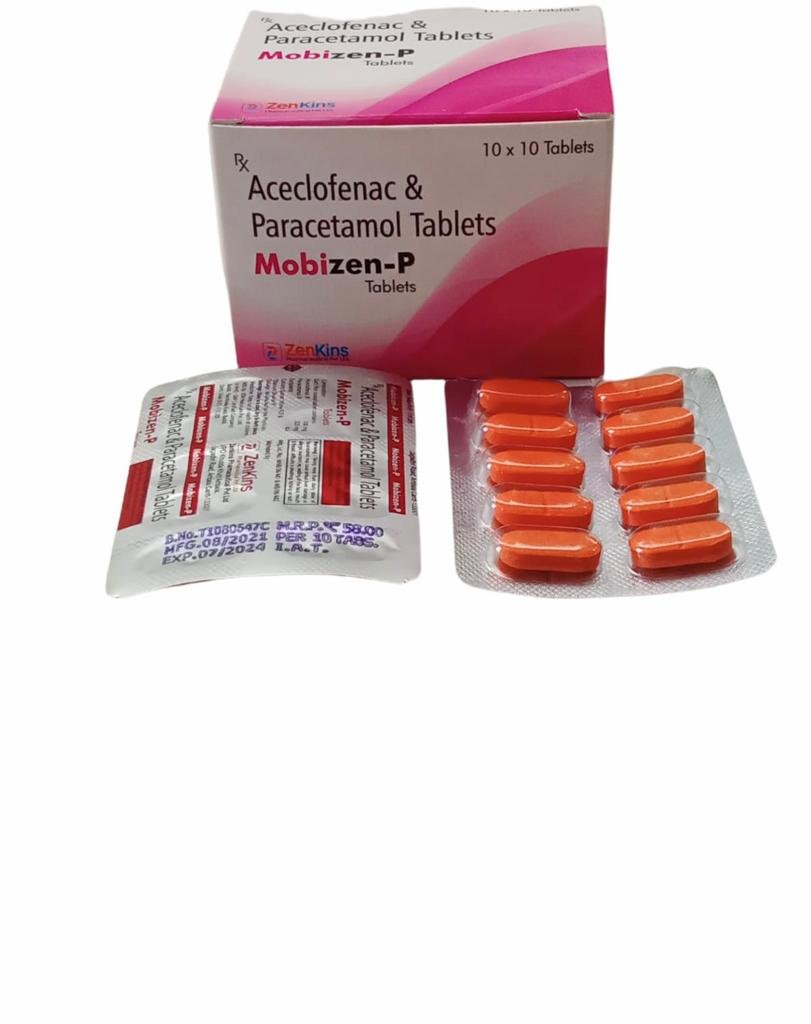 Mobizen-P | Aceclofenac with Paracetamol Tablet