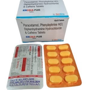 Kincold - Plus | Paracetamol, Phenlyphrine, Caffeine and Diphenhydramine Tablet