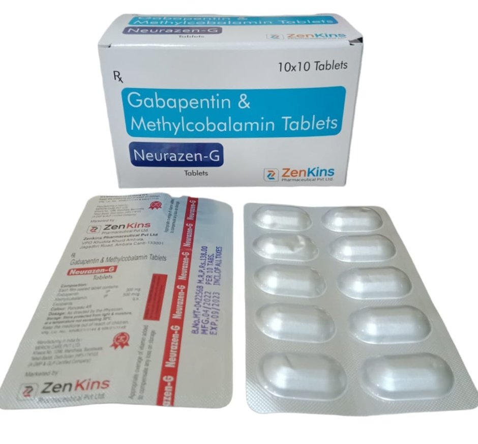 Neurazen - G | Gabapentine, Methylcobalamin Tablet