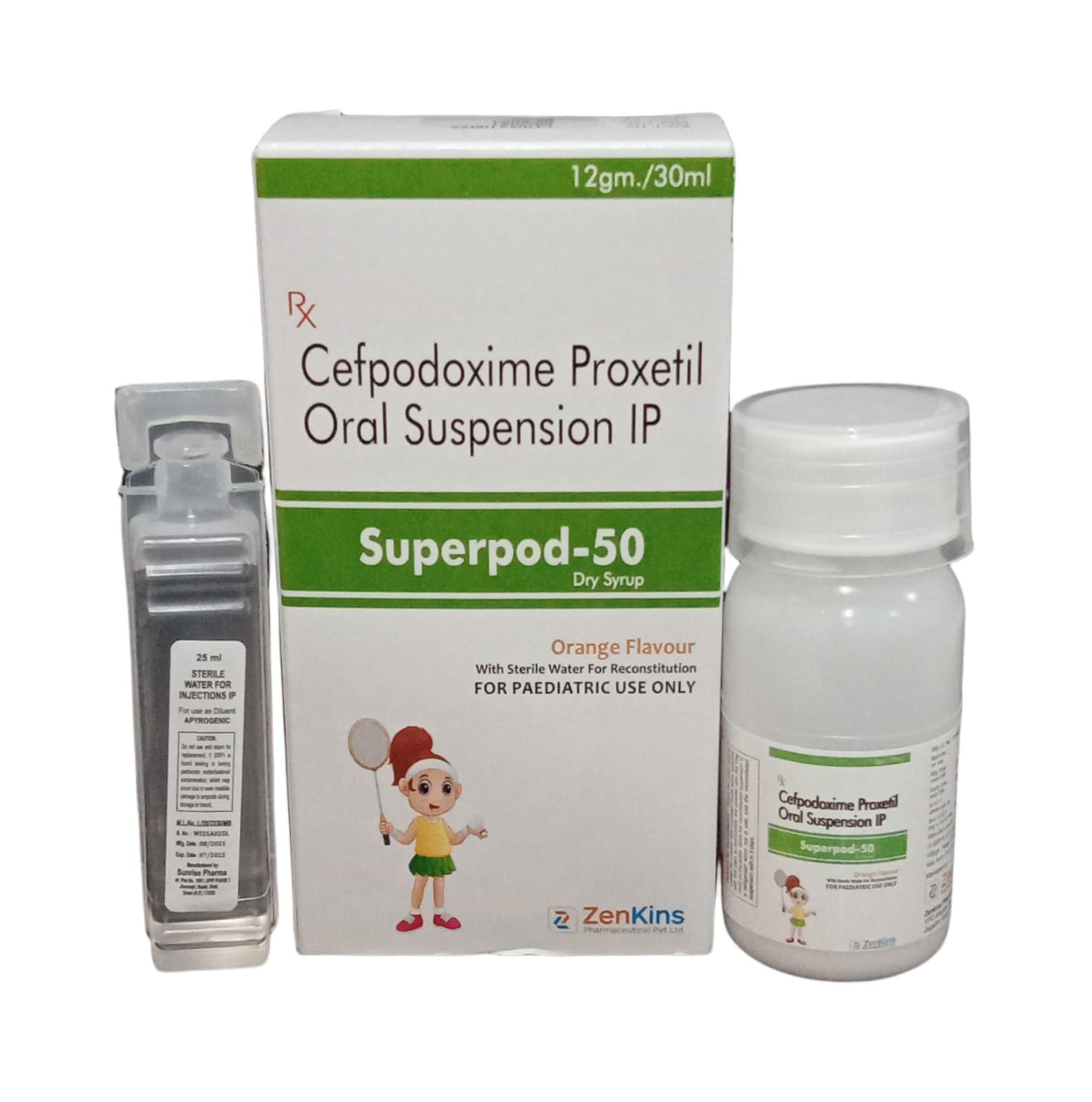 Superpod-50 | Cefpodoxime 50mg Dry Syrup
