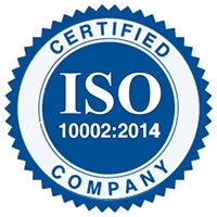 ISO 10002:2014 Certificate