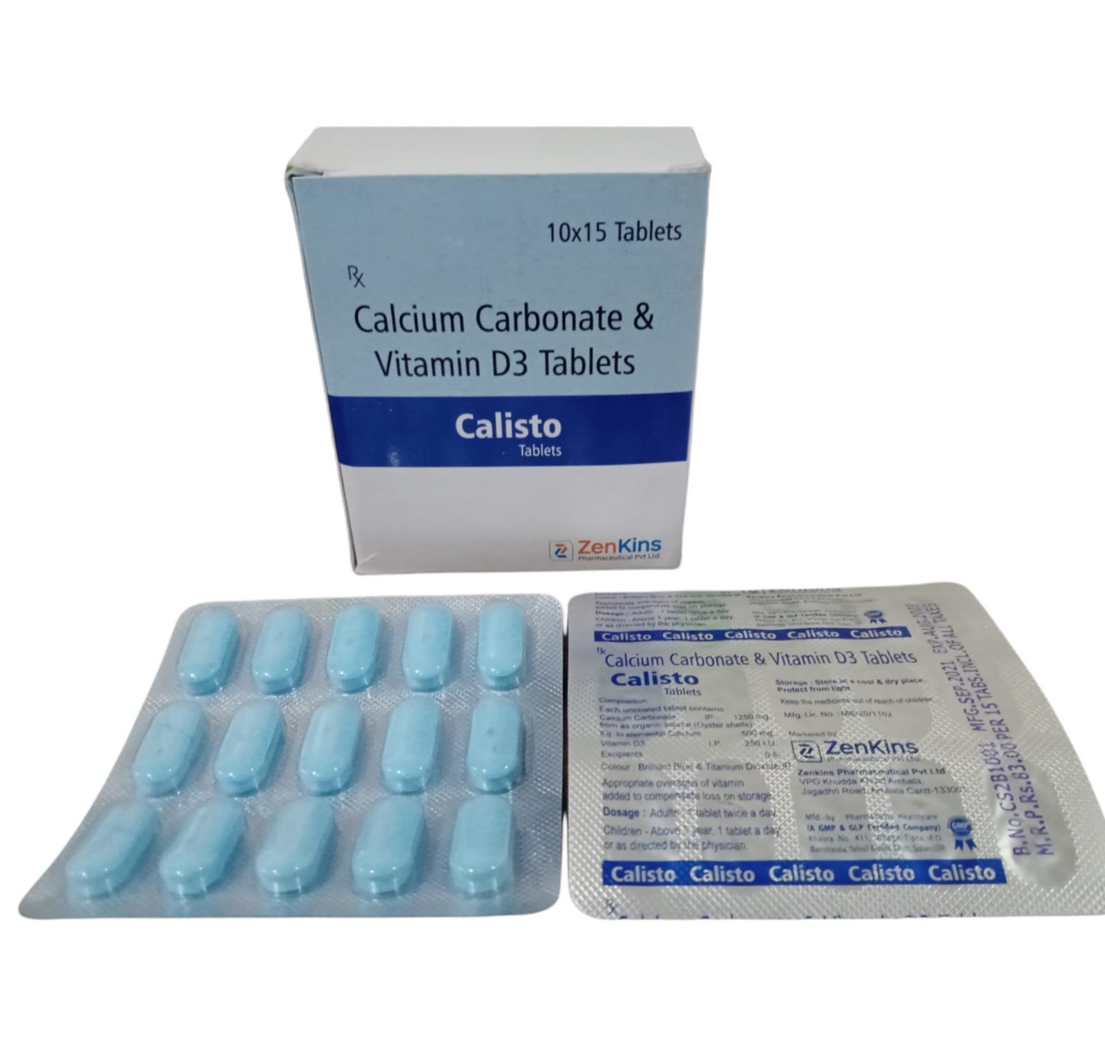 Calisto | Calcium and Vitamin D3 Tab