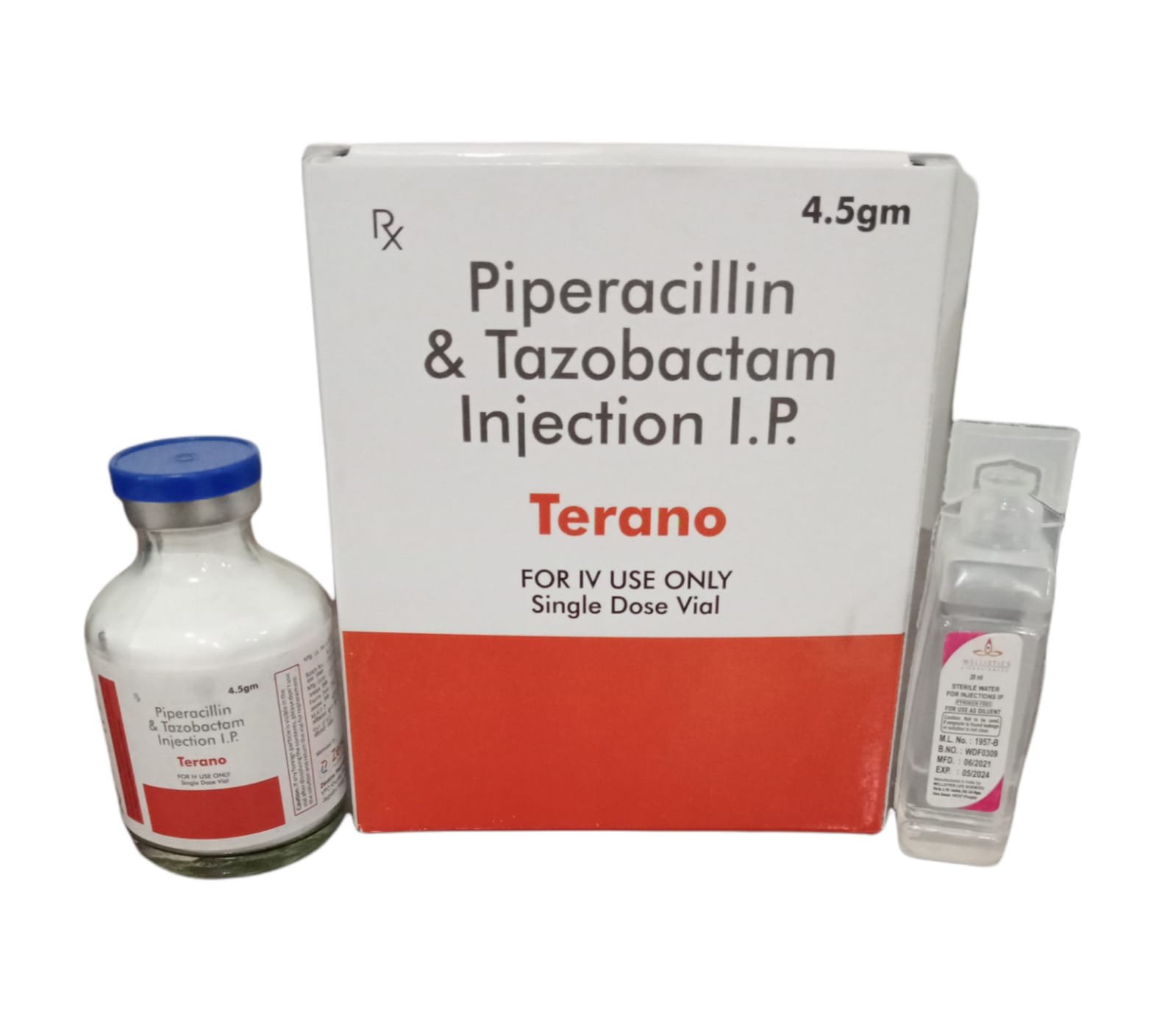Terano | Piperacillin with Tazobactum Injection