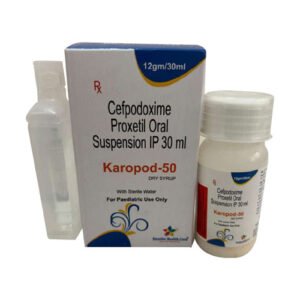 Karopod 50 dry syrup | Cefpodoxime 50mg Dry Syrup
