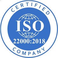 ISO 22000:2018 Certificate