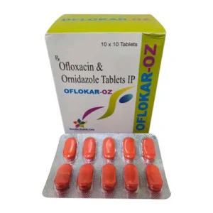 Oflokar-oz | Ofloxacin 200mg, Ornidazole 200mg Tablet