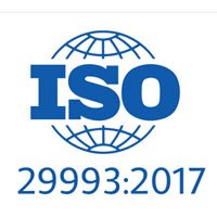ISO 29993:2017 Certificate