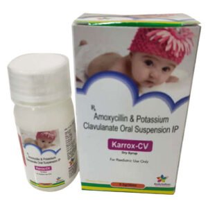 Karrox CV Dry Syrup | Amoxicillin 200mg, Potassium Clavulanic acid 28.5 mg Dry Syrup